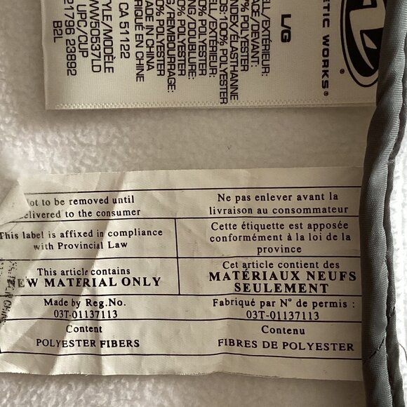 Athletic Works Women's Quilted Puffer Sleeveless Vest Front Full Zip Pockets - Picture 12 of 12